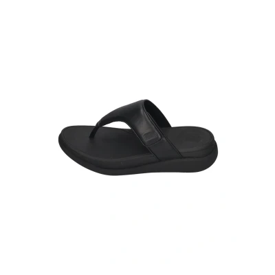 Abbildung von Fitflop GO Adjustable Flatform Toepost Zehentrenner, Damen, Größe: 36, All black Schuhe
