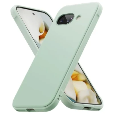 Abbildung von Ringke Onyx Kompatibel mit Google Pixel 9a Hülle, [Fester Griff] rutschfest Anti Fingerabdruck Stilvolle Stoßfest Kratzfest TPU Handyhülle Mint