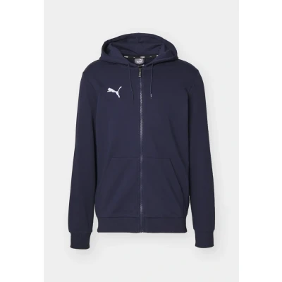 Abbildung von Puma Teamgoal Casuals Hooded Jacket Sweatjacke, Herren, Größe: Small, Navy/white