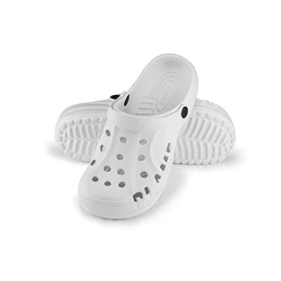 Abbildung von ESTRO Gartenclogs Herren Gartenschuhe Damen Unisex Leicht Gummischuhe Sommer Garten Clogs A78 (39, Weiß)