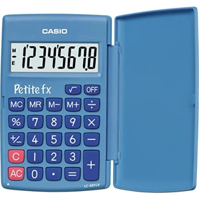 Abbildung von Casio LC 401LV BU BOITE Schulrechner Primär Blau