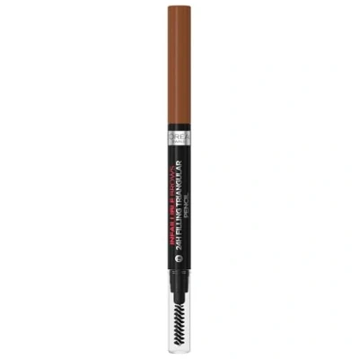 Abbildung von L&#039;Oréal Paris Augenbrauenstift mit herausdrehbarer Dreiecksspitze für definierte und natürliche Augenbrauen, Infaillible Brows 24h Brow Filling Triangular Pencil, Nr. 5.23 Auburn