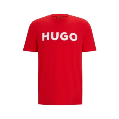Abbildung von HUGO Dulivio Tshirt print, Herren, Größe: XS, Open pink