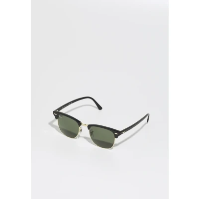 Abbildung von Ray Ban 0RB3016 Clubmaster Sonnenbrille, Damen, Größe: 49, Schwarz/goldfarben