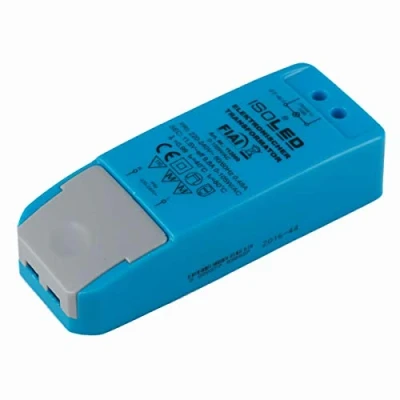 Abbildung von ISOLED LEDTrafo 11.5V/AC 0 105VA dimmbar, Plastik, 105 W, blau, 11.3 x 4.4 2.8 cm