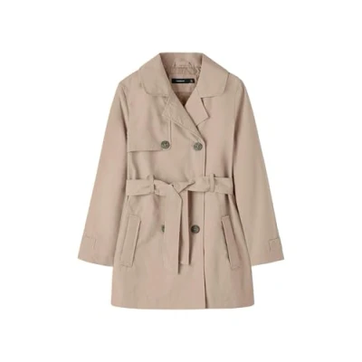 Abbildung von Name it Nkfmadelin Trenchcoat für Kinder, Größe: 164, Savannah tan