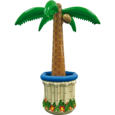 Abbildung von W WIDMANN MILANO Party Fashion Aufblasbare Palme mit Getränkekühler, zum Befüllen EIS und Wasser, Beachparty