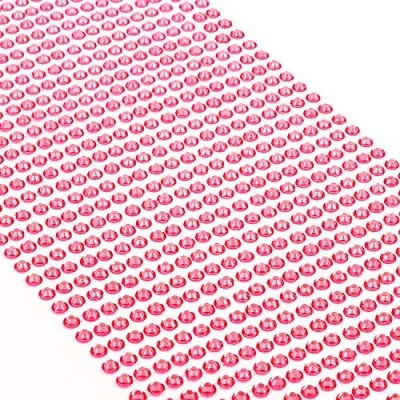 Abbildung von Movoja Strahlend Pinke Strasssteine runde Glitzersteine 504 Stück 6 mm selbstklebend zum Verzieren und Basteln Schmucksteine aufkleben Steinchen Dekosteine Bastelsteine Pink