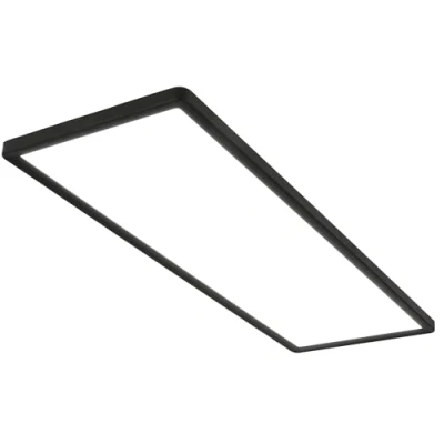 Abbildung von BRILONER Leuchten Deckenlampe LED, LED Panel Ultra Flach, Backlighteffekt, neutralweißes Licht, 3.000 Lumen, Schwarz, 580x200x30mm (LxBxH), 7402 415
