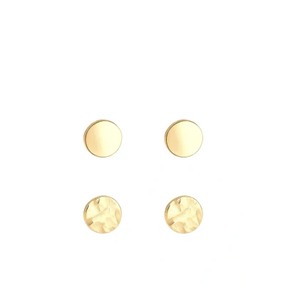 Abbildung von Elli 2 PACK Basic Design Ohrringe goldcoloured, Damen, Größe: One Size, Gold coloured