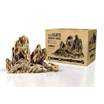 Abbildung von ARKA mySCAPE Rocks Dragon Drachenstein Natur Aquarium Steine für einzigartige Aquascapes im Süßwasser &amp; Aufbauten in jedem Terrarium Ca. 10 30 cm Ideal zu bepflanzen Inhalt: 5 kg