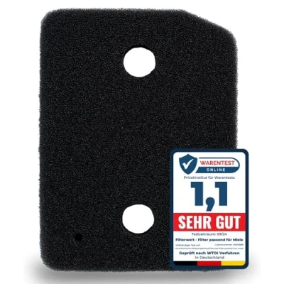 Abbildung von Filter passend für Miele T1 9164761 Trockner Wärmepumpentrockner Fein Grob 207 x 157 30mm Schwammfilter Filtermatte Kondenstrockner Fusselfilter Schaumstoff Schaumfilter Sponge