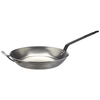 Abbildung von de Buyer Bratpfanne CARBONE PLUS aus Carbonstahl mit Gegengriff 32 cm 5110.32, Silber
