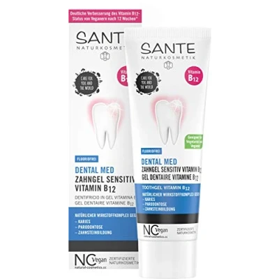 Abbildung von SANTE Gel, Naturkosmetik Zahnärztlich Med Vitamin B12 Zahngel ohne Natriumfluorid, 75 ml