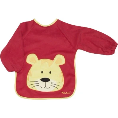 Abbildung von Playshoes Unisex Baby Ärmel Lätzchen Langarm 507136, 8 Rot, Einheitsgröße (1er Pack)