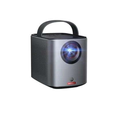 Abbildung von Nebula Anker Mars 3 Air Mini Beamer, 1080p, mit Google TV, Smart, WLAN Projektor, Tragbarer Projektor 400 ANSI Lumen, Dolby Digital, 2 * 8W, 150 Zoll Bild, Integrierter Akku(Generalüberholt)