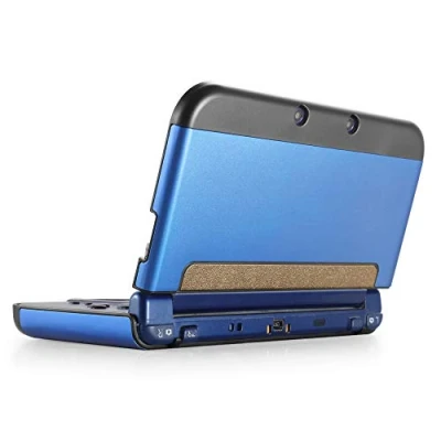 Abbildung von TNP New 3DS XL Hülle, Case, Aluminium Schutzhülle für Nintendo Konsole 2015, Spiele und Zubehör, strapazierfähige Cover Plate mit ultraschlankem Design XL/LL, Blau