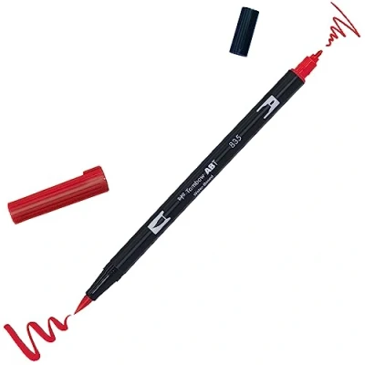 Abbildung von Tombow ABT 835 Fasermaler Dual Brush Pen mit zwei Spitzen, persimmon, 1 Stück (1er Pack)