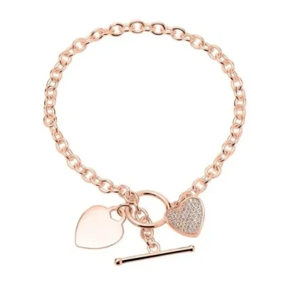 Abbildung von Herzarmband aus Sterlingsilber mit Zirkonia Armbänder