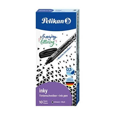 Abbildung von Pelikan Tintenschreiber Inky 273, schwarz, 10 Stück in Faltschachtel