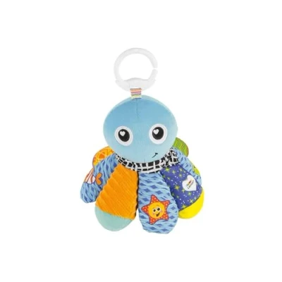 Abbildung von Lamaze L27514 Baby Spielzeug Sam, Der Oktopus Clip &amp; Go, das hochwertige Kleinkindspielzeug. quietschbunte Greifling fördert die Motorik und ist perfekte Kinderwagenspielzeug Kuscheltier