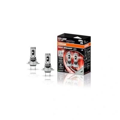 Abbildung von OSRAM NIGHT BREAKER LED SPEED H7, Fern und Abblendlicht mit Straßenzulassung, 6000K, schnelle Installation, kein mechanisches Zubehör notwendig, LEDEC02 integriert