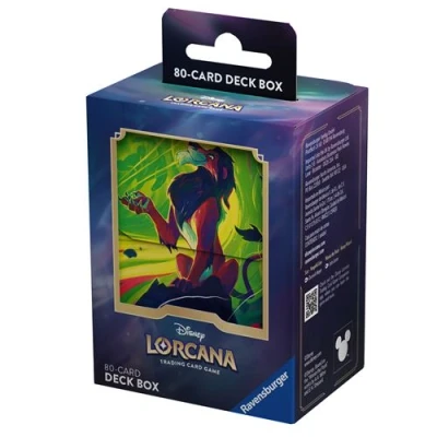 Abbildung von Disney Lorcana Trading Card Game: Azurblaues Meer Deck Case Scar