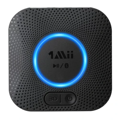 Abbildung von 1Mii B06 Plus Bluetooth HiFi Empfänger, Drahtloser Audio Adapter, aptX HD Adaptive 5.3 Receiver mit 3D Surround arbeitet Smartphones und Tablets für Stereoanlage Lautsprecher