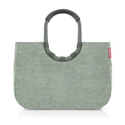 Abbildung von reisenthel loopshopper L frame twist sage Stabile Tasche mit praktischen Fächern aus recycelten PET Flaschen Charmantes und wasserabweisendes Design