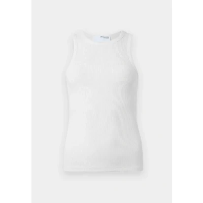 Abbildung von SELECTED FEMME Damen Slfanna O neck Tank Noos Top, Snow White, S EU