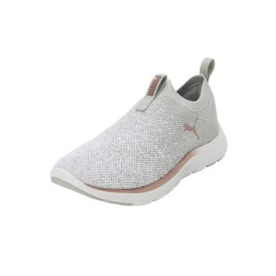 Abbildung von PUMA Damen Softride Remi Slip on Knit Wn&#039;s Road Running Shoe, Ash Gray White Rose Gold, 39 EU