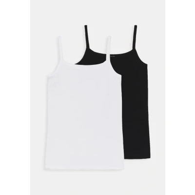 Abbildung von Schiesser Organic Cotton Teens Spaghetti TOPS 95/5 2 PACK Unterhemd/shirt für Kinder, Größe: 140, Multi coloured