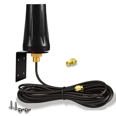 Abbildung von Bingfu 4G LTE Antenne Outdoor 5dBi SMA Stecker Außenwandmontage wasserdichte für Router Gateway Modem Hotspot Trail Kamera