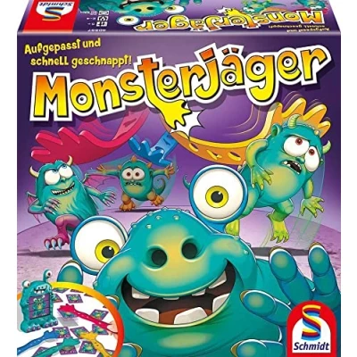 Abbildung von Schmidt Spiele 51443 Monsterjäger, Reisespiel, Bring mich mit Spiel in der Metalldose