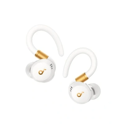 Abbildung von soundcore von Anker Sport X20, kabellose Workout Kopfhörer, drehbare und ausziehbare Ohrhaken, Geräuschunterdrückung, tiefer Bass, IP68 wasserdicht, schweißfest, staubdicht, 48h Play, Kopfhörer