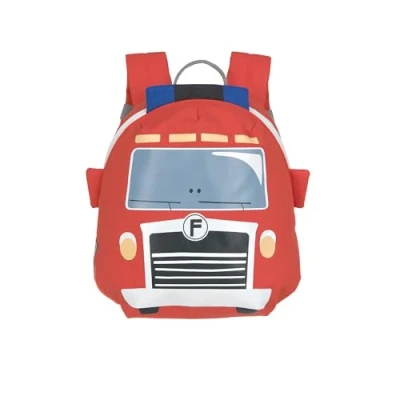Abbildung von LÄSSIG Kleiner Kinderrucksack für Kita Kindertasche Krippenrucksack mit Brustgurt, 20 x 9.5 24 cm, 3,5 L/Tiny Backpack Fire Engine