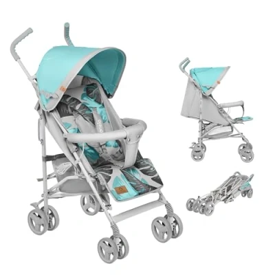 Abbildung von LIONELO Elia Buggy Klein Zusammenklappbar Kinderwagen Bis 15 Kg, Rücken Und Fußstützenverstellung Hinterradbremse, Moskitonetz, Beinwärmer, Einkaufskorb