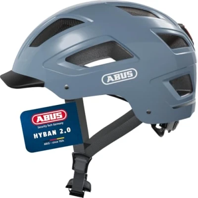 Abbildung von ABUS HYBAN 2.0 Fahrradhelm, Blau (Glacier Blue), M, M (52 58 cm)