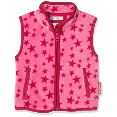 Abbildung von Playshoes Fleece Weste Unisex Kinder Outdoor Oberteil, pink Sterne, 74