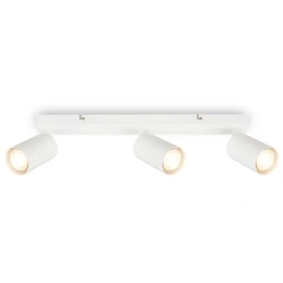 Abbildung von BRILONER Deckenlampe schwenkbar, GU10 Fassung, max. 9 W, Deckenleuchte, Lampe, Wohnzimmerlampe, Schlafzimmerlampe, Küchenlampe, Deckenstrahler, Deckenbeleuchtung, Flurlampe, 44 cm, Weiß