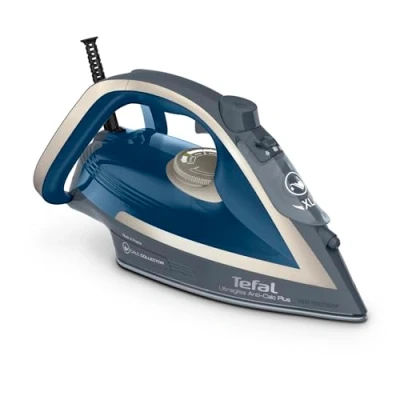 Abbildung von Tefal Dampfbügeleisen Ultragliss Plus FV6842 2800 W Abnehmbarer Kalk Kollektor 50 G/Min. Dampfabgabe 260 Dampfstoß Abschaltautomatik Kratzfest Türkis/Grau