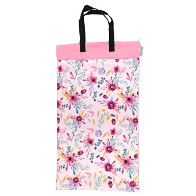 Abbildung von Avo&amp;Cado Nasstasche Duo (XL) mit Trockenfach (Blumen/rosa)