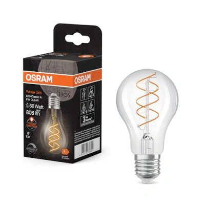 Abbildung von OSRAM LED Vintage E27 8W 2.200K Spiral Filament klar dim