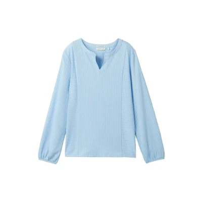Abbildung von TOM Tailor Gestreifte Bluse, Damen, Größe: XL, Blue white thin stripe