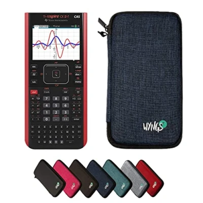 Abbildung von TI Nspire CX II T CAS inkl. WYNGS Schutztasche Blau Grafikrechner Basic Set
