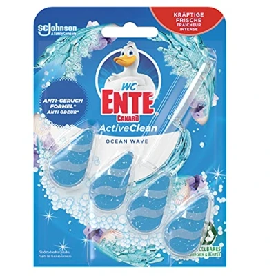 Abbildung von WC Ente Active Clean Duftspüler Einhänger, Reiniger, Ocean Wave, Marine Duft, 38,6 ml