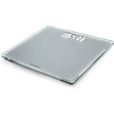 Abbildung von Soehnle Style Sense Compact 300 Personen Digitalwaage mit extragroßer Trittfläche, Waage gut lesbarer LCD Anzeige, Personenwaage im extraflachen Design, Körperwaage aus Sicherheitsglas