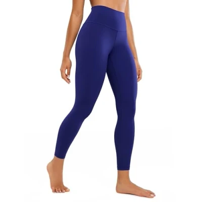 Abbildung von CRZ Yoga Butterluxe Damen High Waist Sport Leggings Blickdicht Leggins Sporthose Workout Gym Yogahose 64cm Rittersporn Blau 44