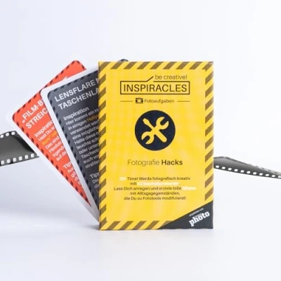Abbildung von Inspiracles Fotoaufgaben Fotografie Hacks Inspiration &amp; Fotografieren Lernen mit 52 Aufgaben, Edition Fotohacks, Zubehör, DIY Anleitungen für kreative Fotos, Gadget in der Box