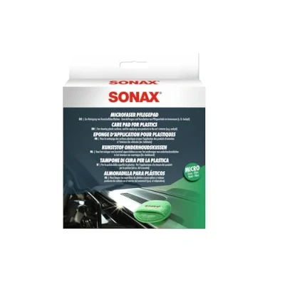 Abbildung von SONAX MicrofaserPflegePad (1 Stück) für gleichmäßiges Auftragen von Kunststoffpflegemitteln im Innenraum und ein gründliches Ergebnis, Art Nr. 04172000